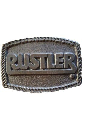 Vintage Rustler Belt Buckle